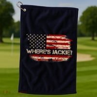 Funny Joe Biden Where's Jackie Golf Towel thumb 1