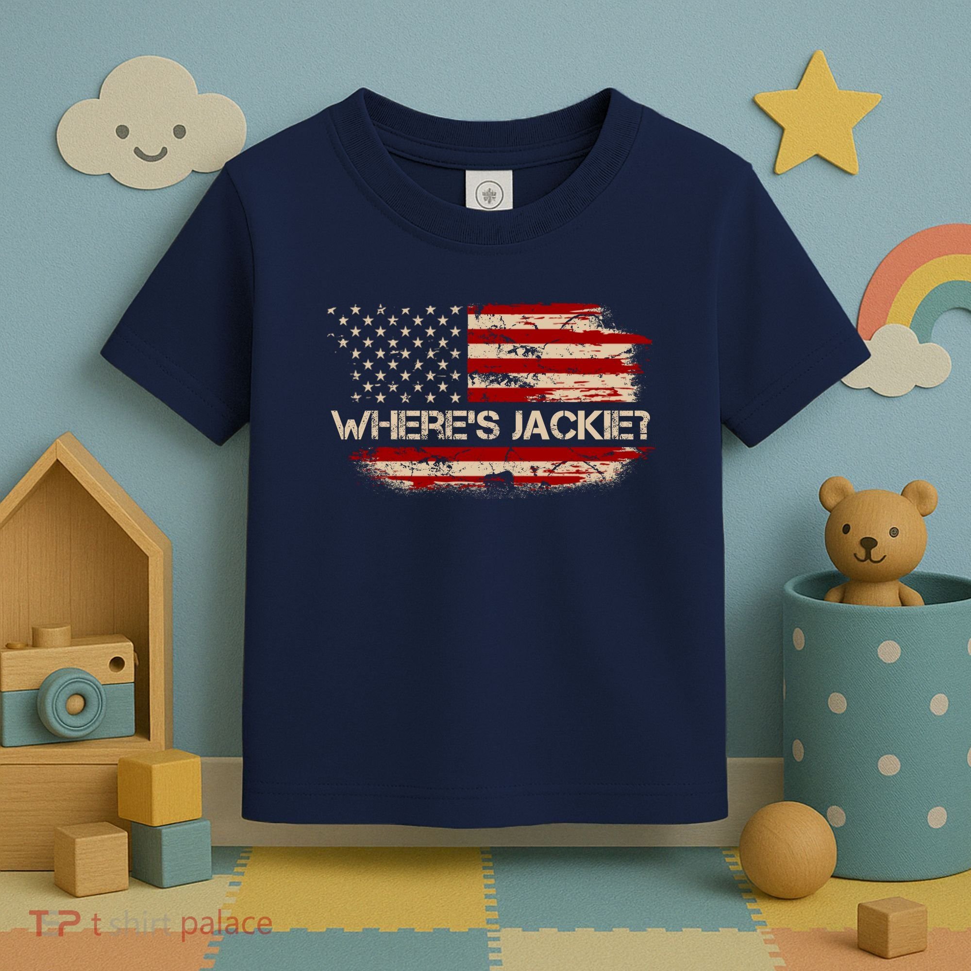 Funny Joe Biden Where's Jackie Toddler T-Shirt