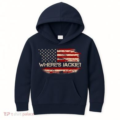 Funny Joe Biden Where's Jackie Kids Hoodie