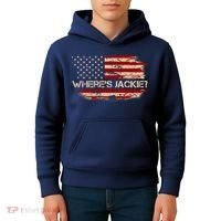 Funny Joe Biden Where's Jackie Kids Hoodie thumb 4