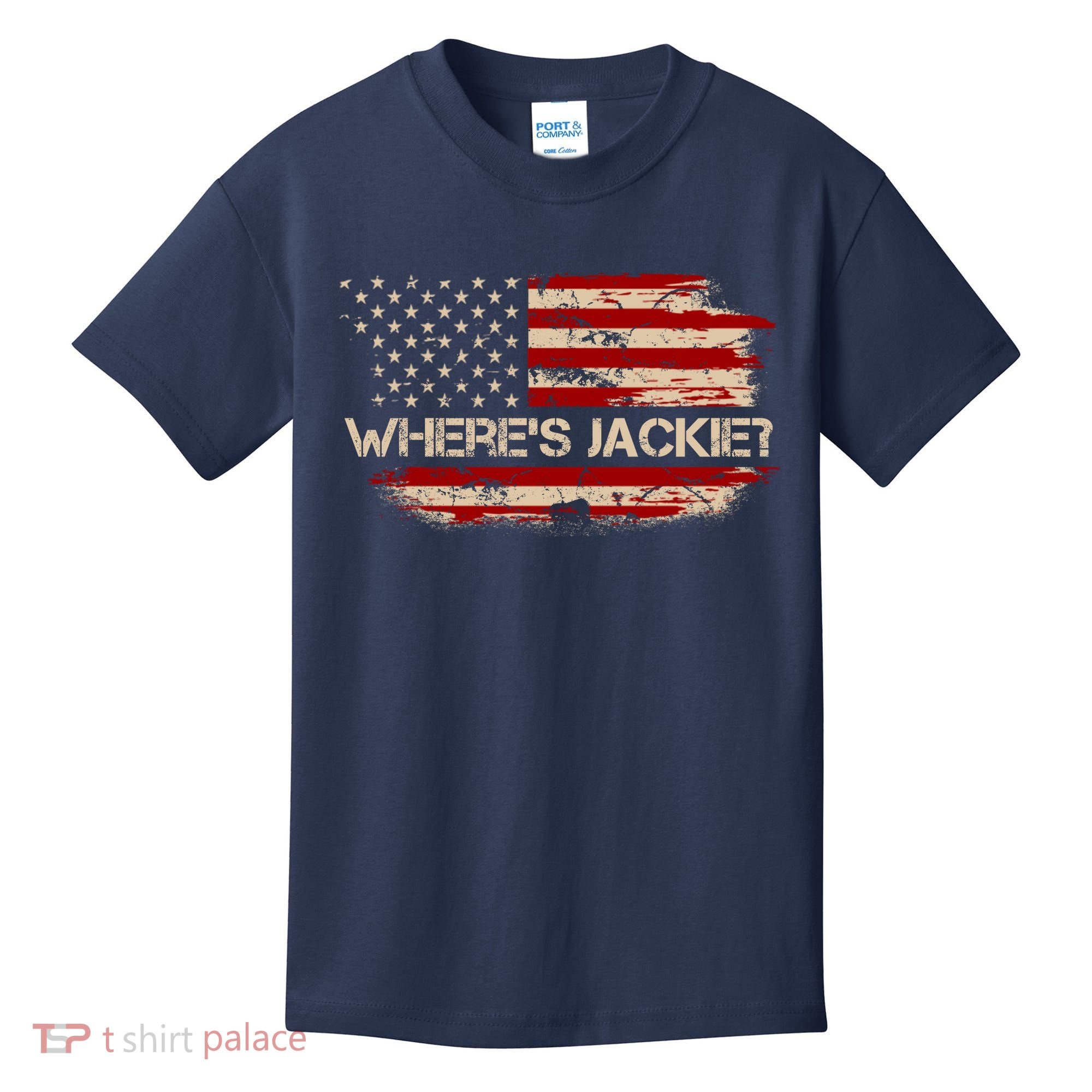 Funny Joe Biden Where's Jackie Kids T-Shirt