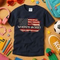 Funny Joe Biden Where's Jackie Kids T-Shirt thumb 3