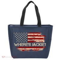 Funny Joe Biden Where's Jackie Tote Bag thumb 0