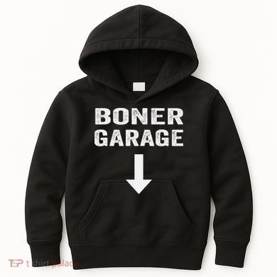 Funny Joke Boner Garage Kids Hoodie