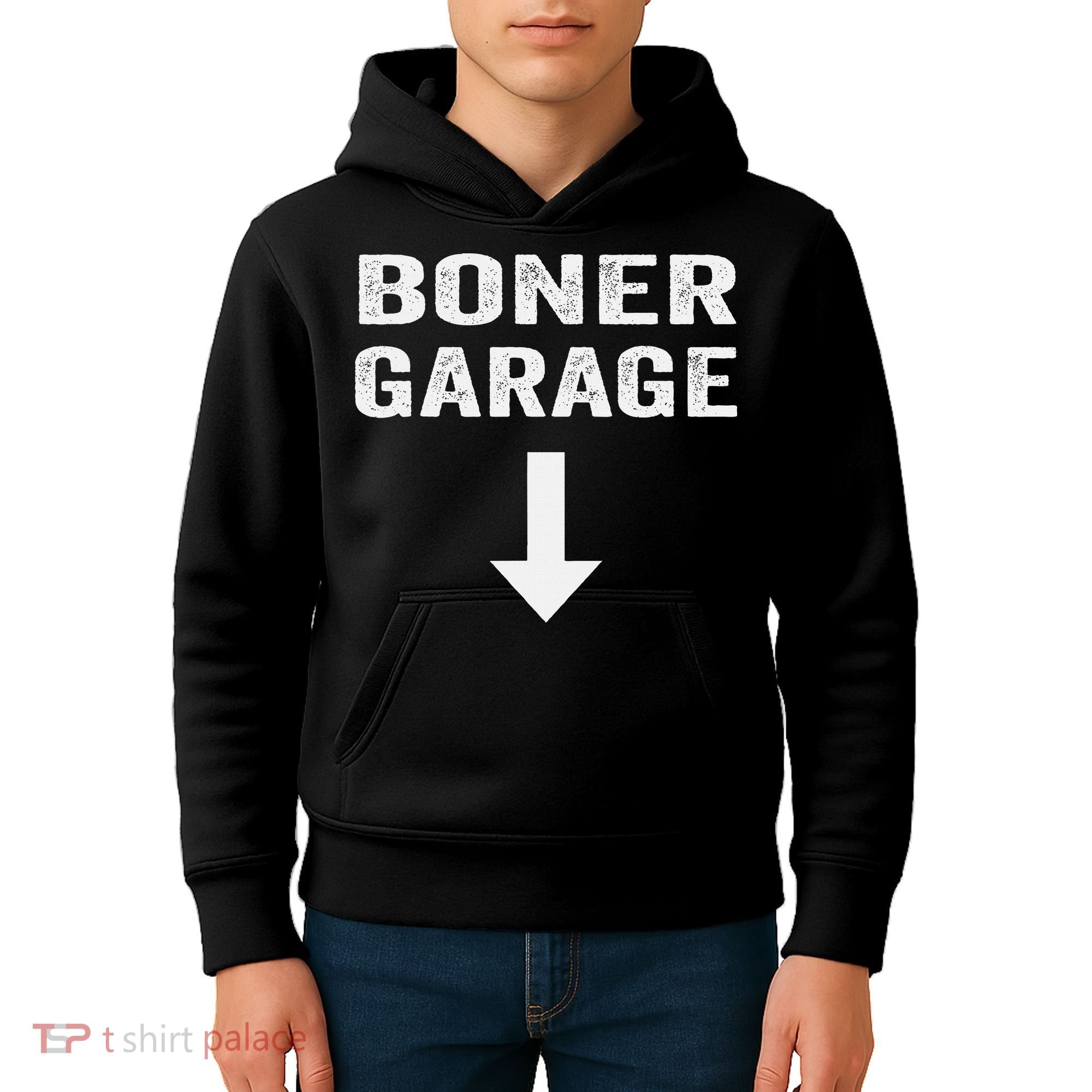 Funny Joke Boner Garage Kids Hoodie