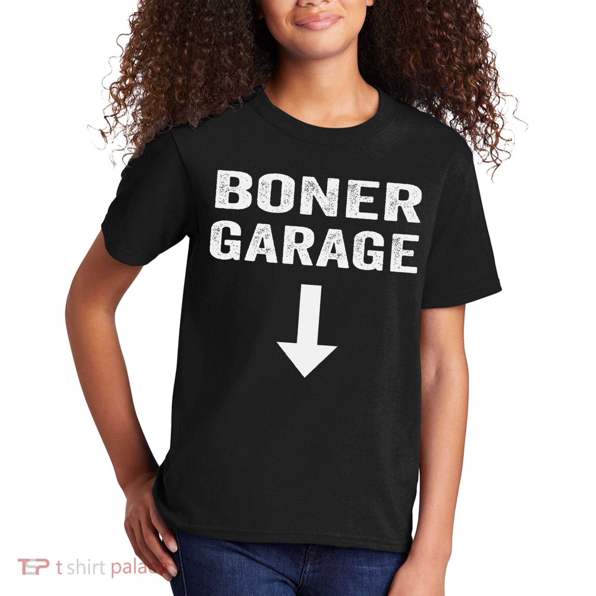 Funny Joke Boner Garage Kids T-Shirt