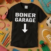 Funny Joke Boner Garage Kids T-Shirt thumb 3