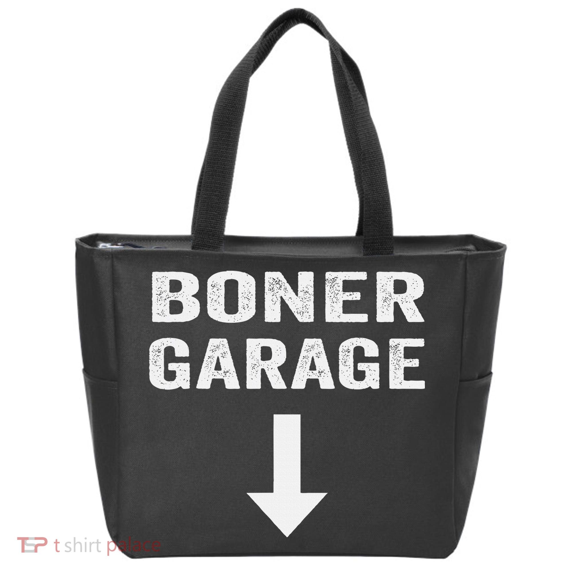 Funny Joke Boner Garage Tote Bag