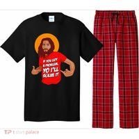 Funny Jesus Christian Meme Yo Ill Solve It Christmas Pajama Set thumb 0
