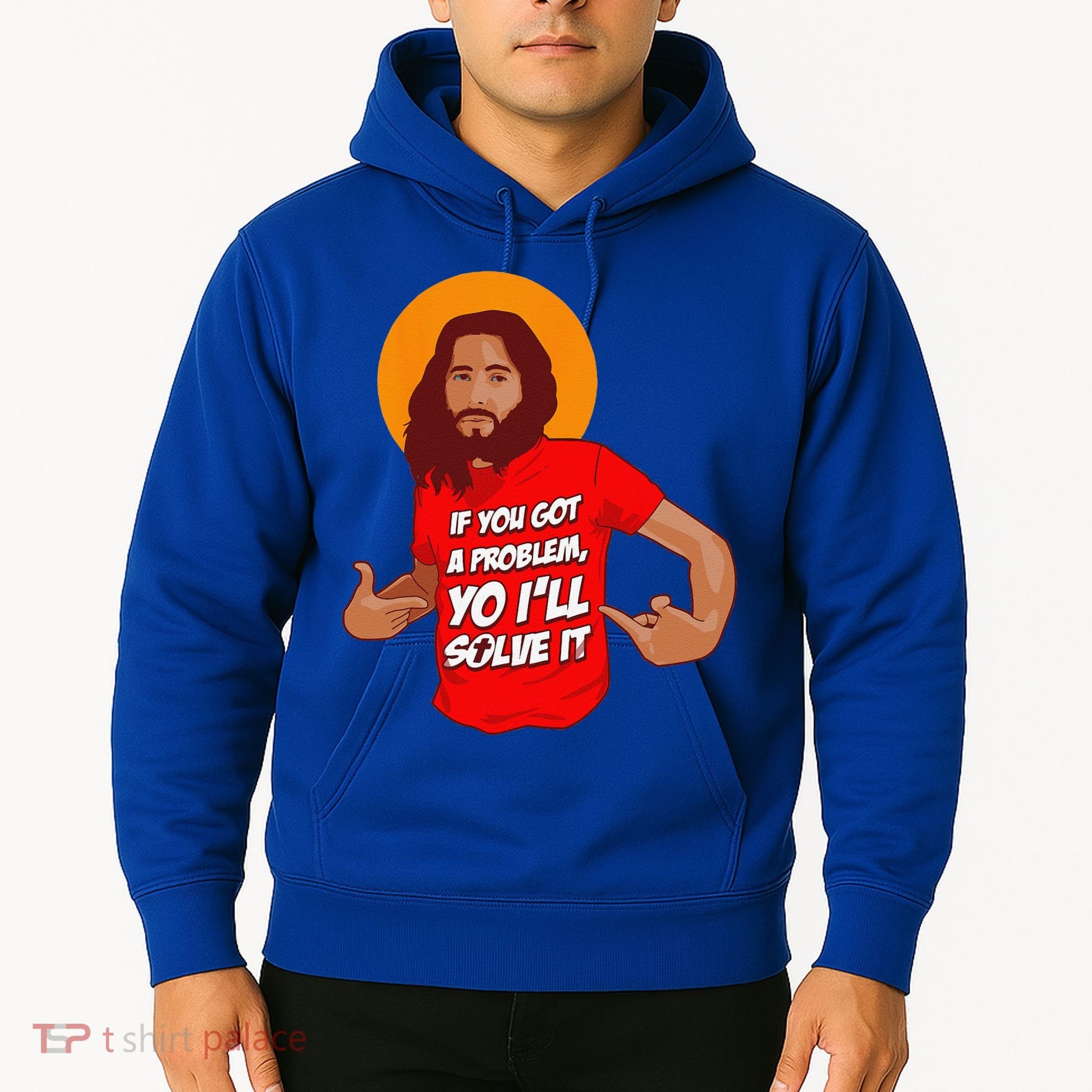 Funny Jesus Christian Meme Yo Ill Solve It Christmas Hoodie