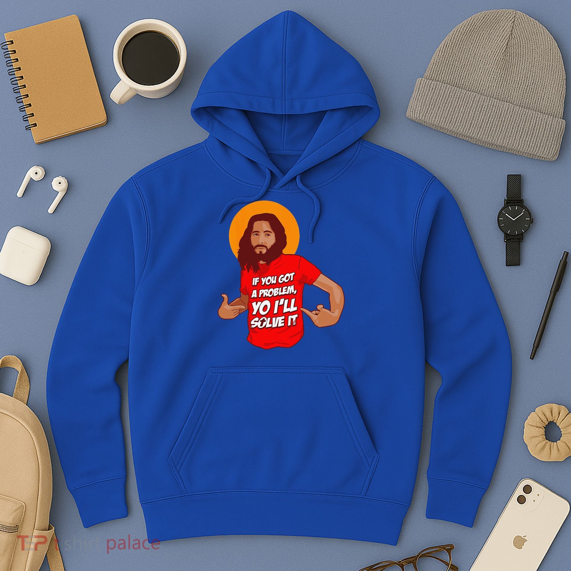 Funny Jesus Christian Meme Yo Ill Solve It Christmas Hoodie