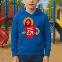 Funny Jesus Christian Meme Yo Ill Solve It Christmas Kids Hoodie thumb 2