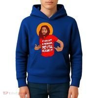 Funny Jesus Christian Meme Yo Ill Solve It Christmas Kids Hoodie thumb 4