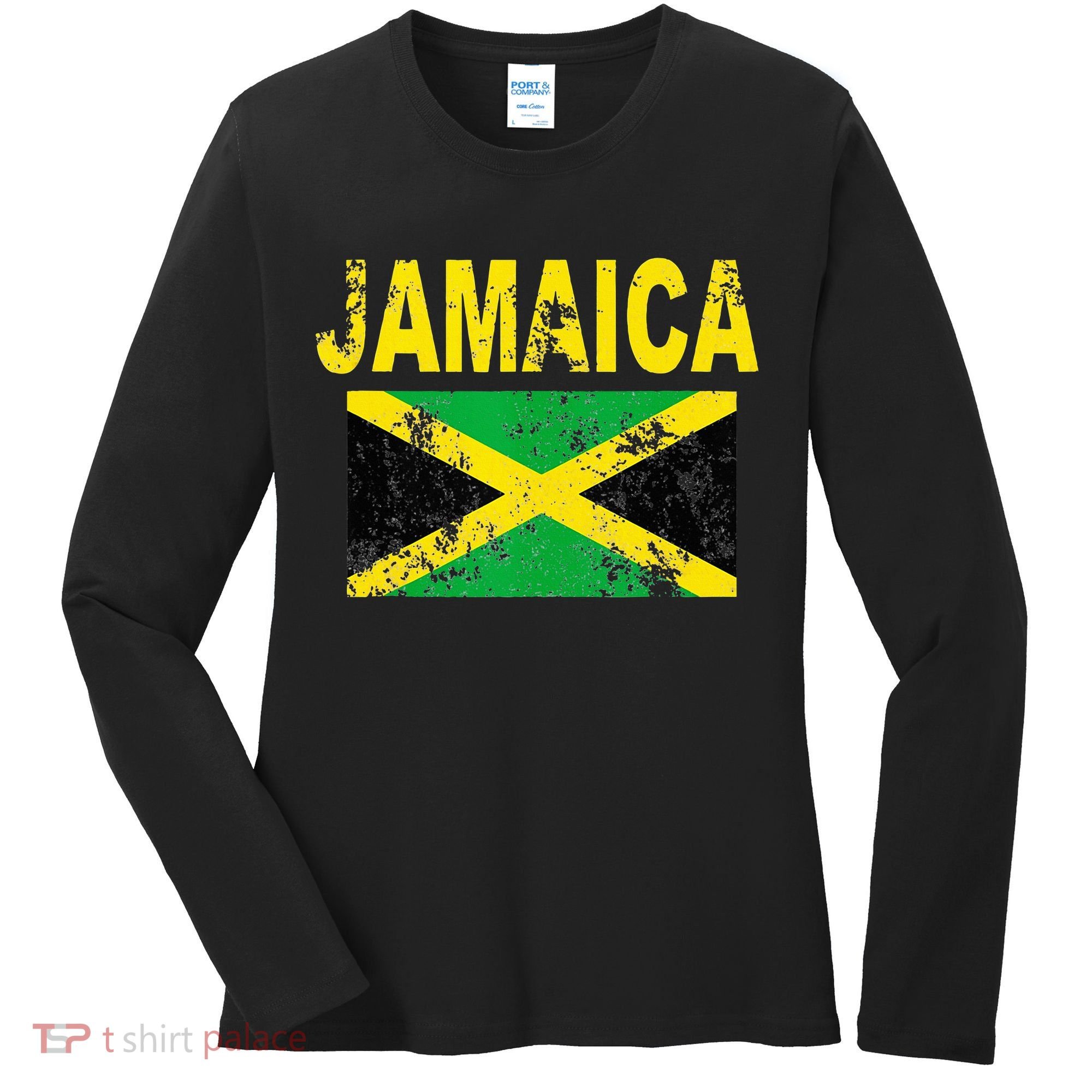 Flag Jamaica Cool Jamaican Flags Women Gift Women's Long Sleeve Shirt