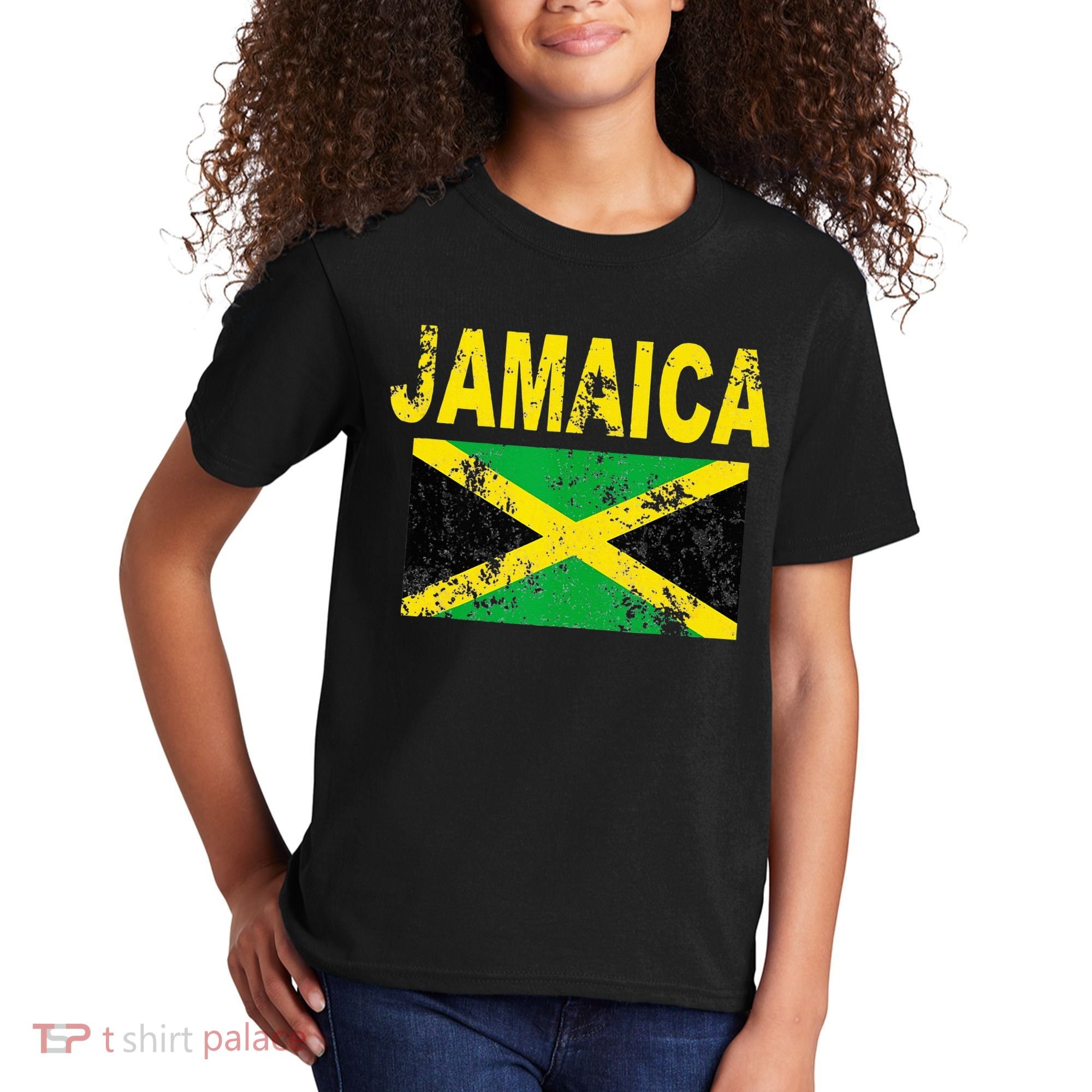 Flag Jamaica Cool Jamaican Flags Women Gift Kids T-Shirt