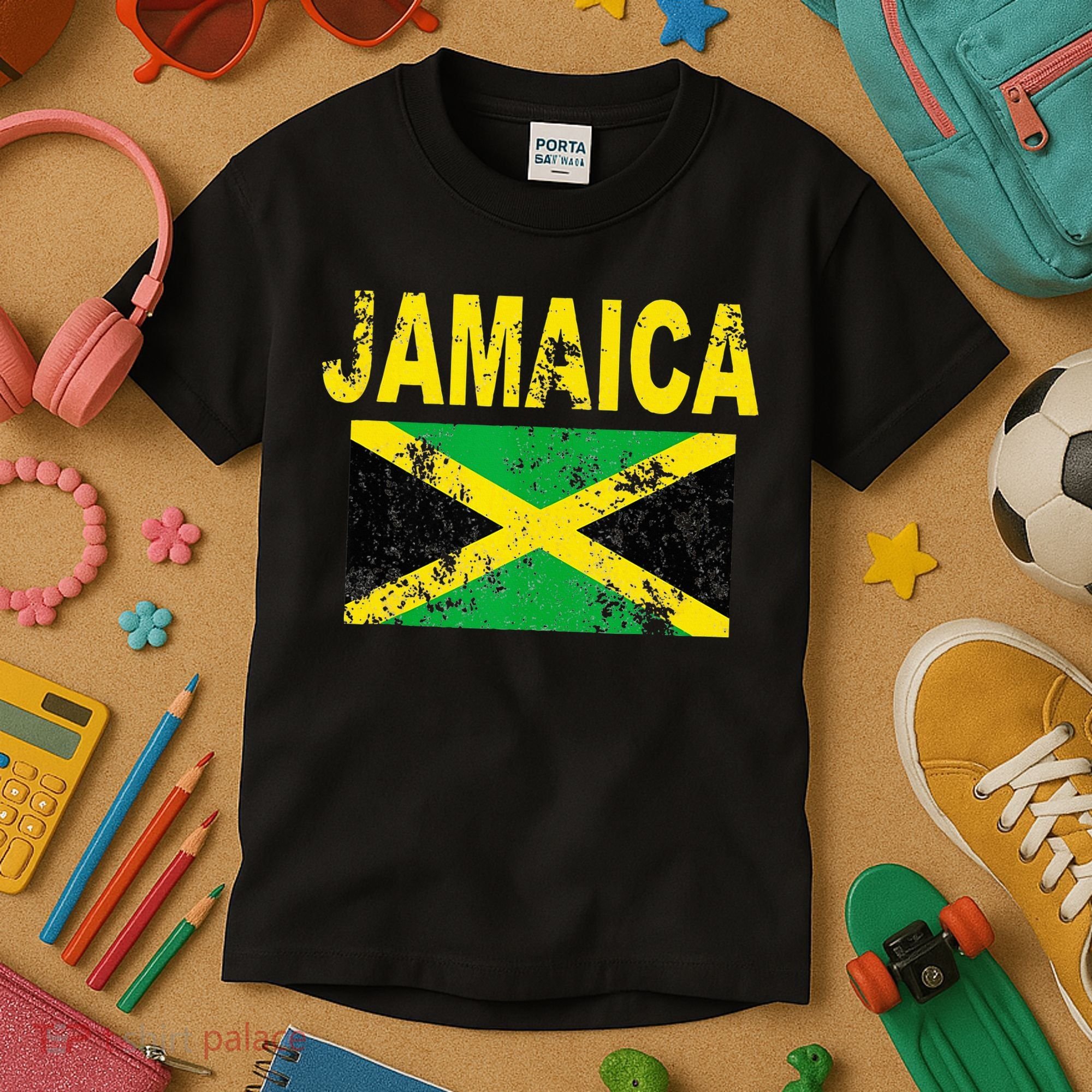 Flag Jamaica Cool Jamaican Flags Women Gift Kids T-Shirt