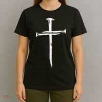 Funny Jesus Cross Three Nails Christian Vintage Gift T-Shirt thumb 4