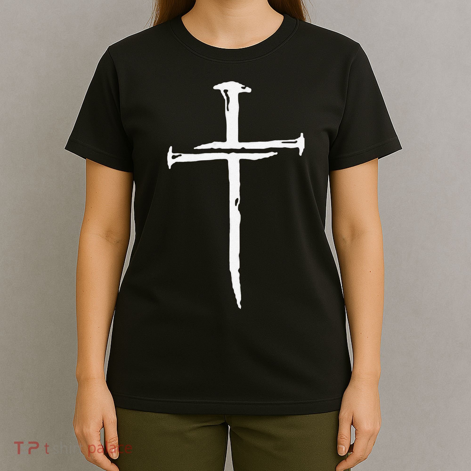 Funny Jesus Cross Three Nails Christian Vintage Gift T-Shirt