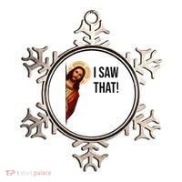 Funny Jesus Christ I Saw That Meme Religious Cool Retro God Ornament thumb 0