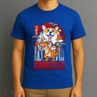 Funny Japanese Corgzilla Unicorn Funny Dog Corgi Lovers Great Gift T-Shirt thumb 3