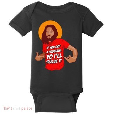 Funny Jesus Christian Meme Yo I'll Solve It Christmas Baby Bodysuit