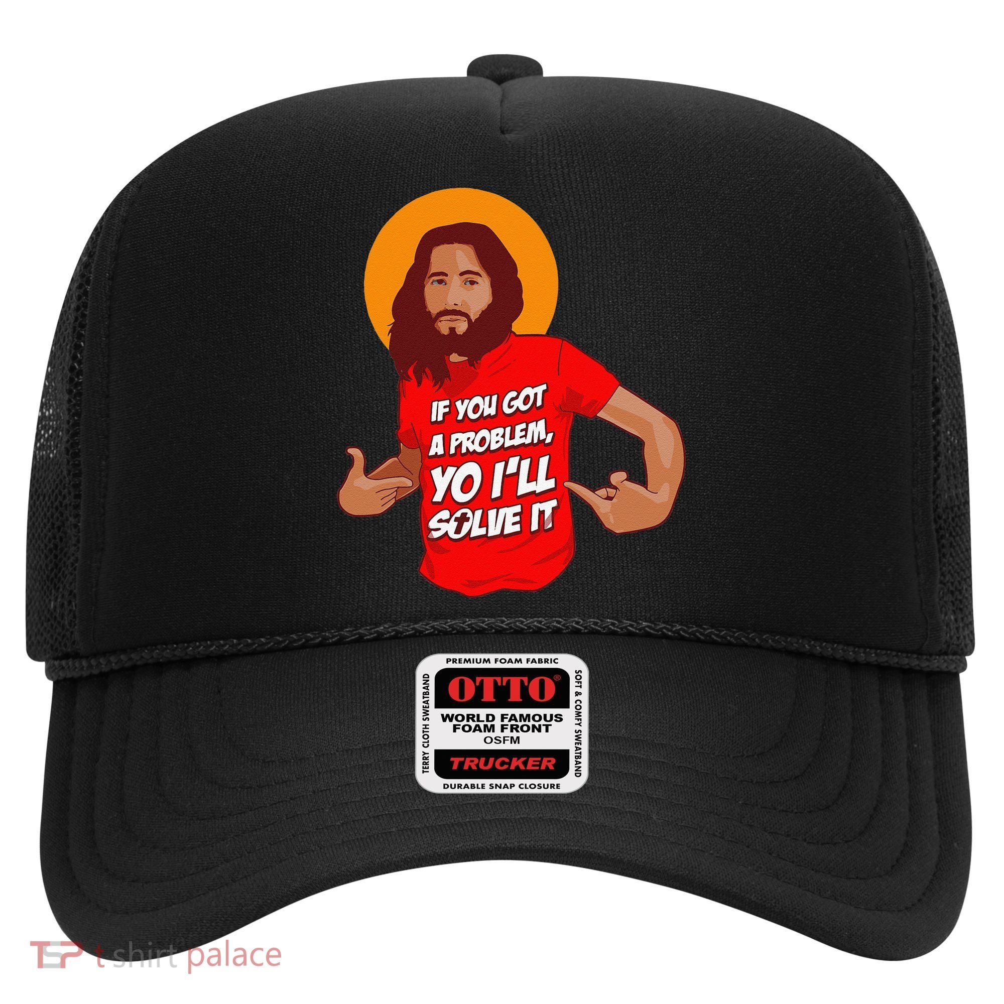 Funny Jesus Christian Meme Yo I'll Solve It Christmas Hat
