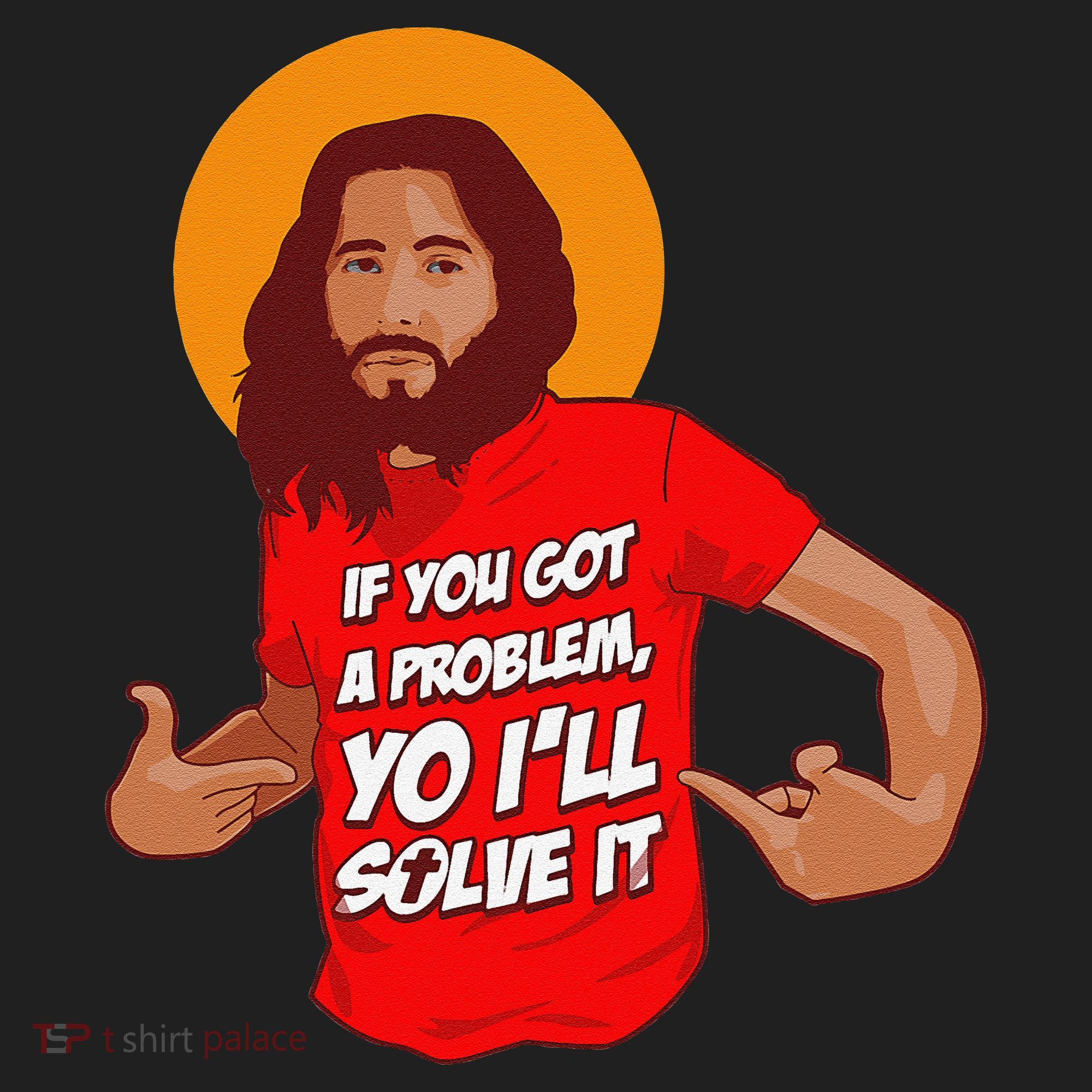 Funny Jesus Christian Meme Yo I'll Solve It Christmas Hat