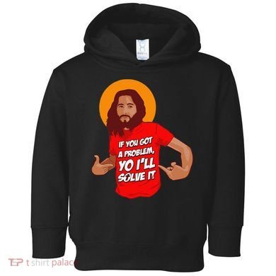 Funny Jesus Christian Meme Yo I'll Solve It Christmas Toddler Hoodie