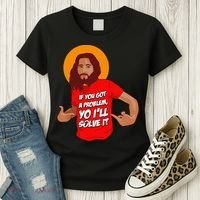 Funny Jesus Christian Meme Yo I'll Solve It Christmas Women's T-Shirt thumb 3