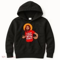 Funny Jesus Christian Meme Yo I'll Solve It Christmas Kids Hoodie thumb 0