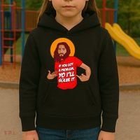 Funny Jesus Christian Meme Yo I'll Solve It Christmas Kids Hoodie thumb 3