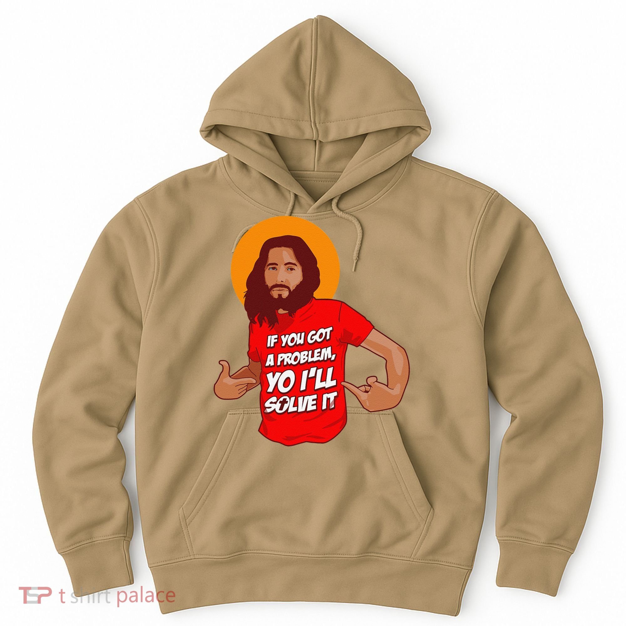 Funny Jesus Christian Meme Yo I'll Solve It Christmas Hoodie