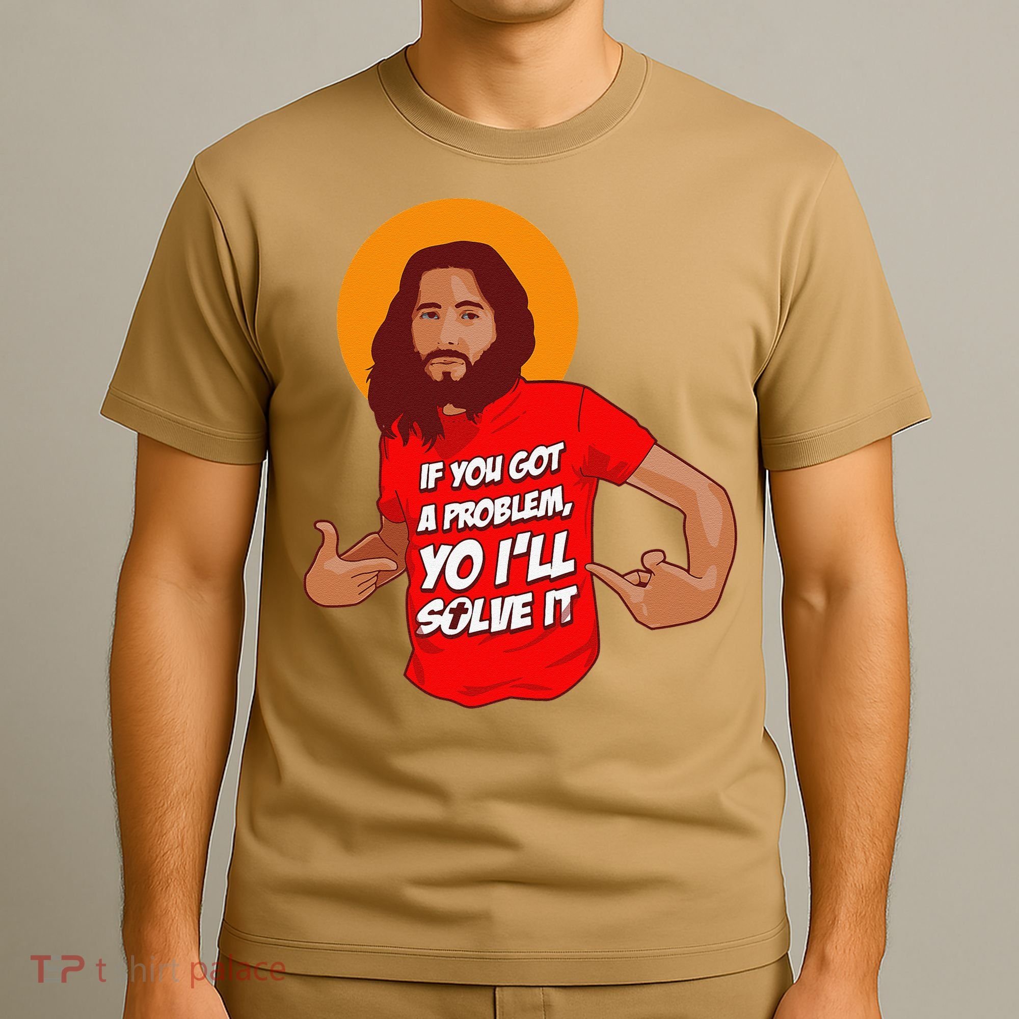 Funny Jesus Christian Meme Yo I'll Solve It Christmas T-Shirt