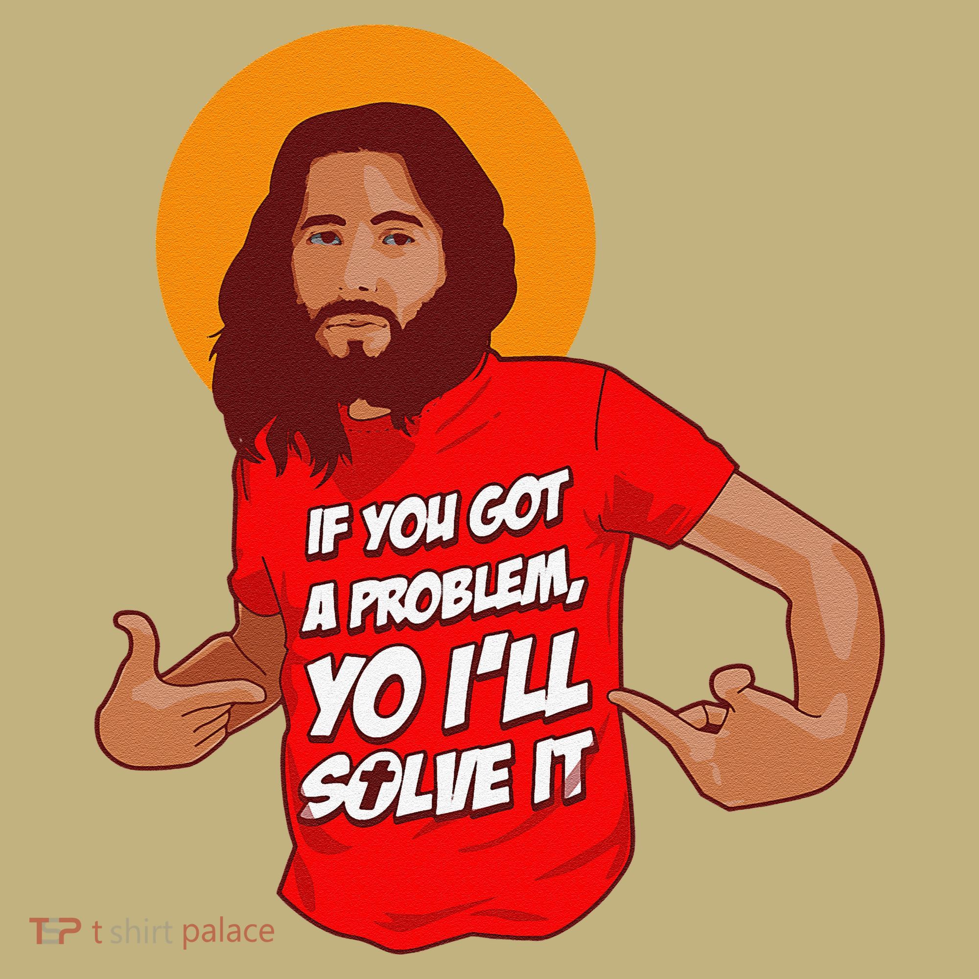 Funny Jesus Christian Meme Yo I'll Solve It Christmas Kids T-Shirt