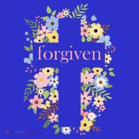Forgiven Jesus Christ Christian Faith Floral Cross Long Sleeve Shirt thumb 2