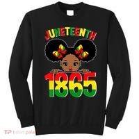 Funny Juneteenth Celebrating 1865 Cute Black African American Sweatshirt thumb 0