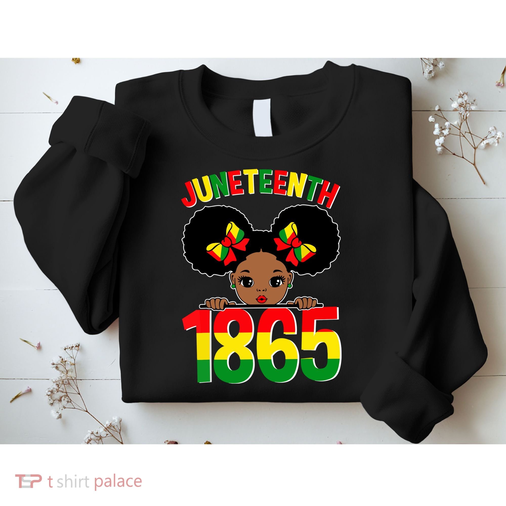 Funny Juneteenth Celebrating 1865 Cute Black African American Sweatshirt