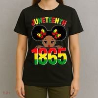 Funny Juneteenth Celebrating 1865 Cute Black African American T-Shirt thumb 4
