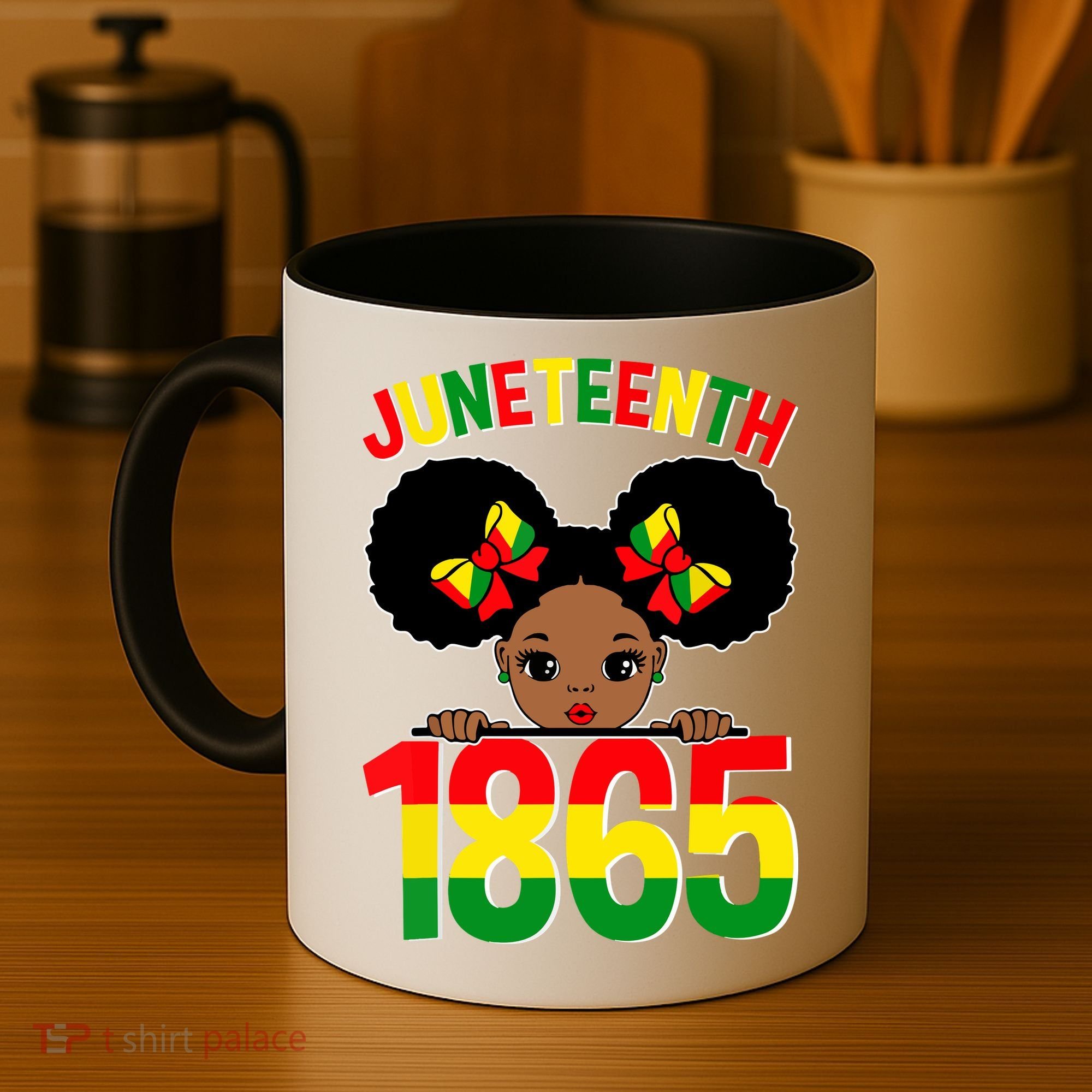 Funny Juneteenth Celebrating 1865 Cute Black African American Coffee Mug