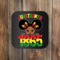 Funny Juneteenth Celebrating 1865 Cute Black African American Coaster thumb 0