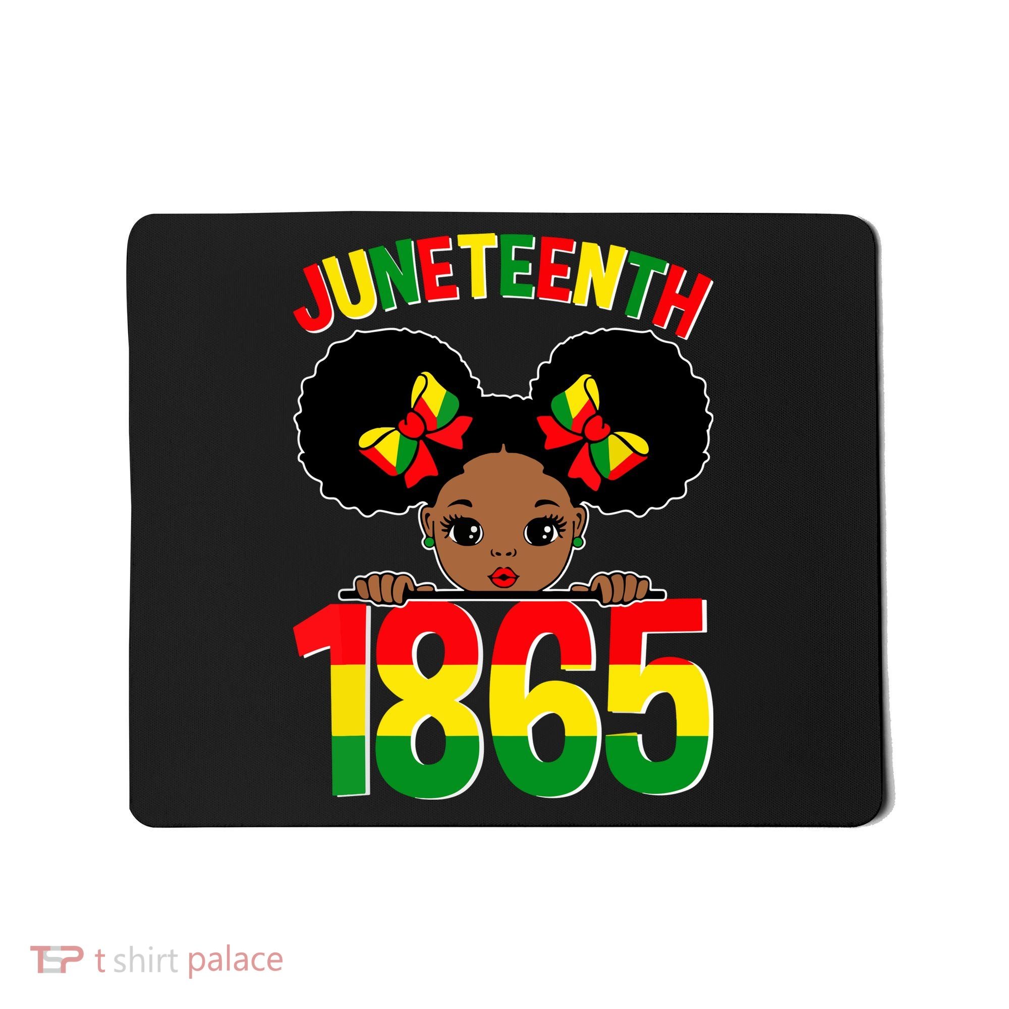 Funny Juneteenth Celebrating 1865 Cute Black African American Mousepad