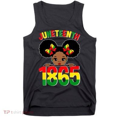 Funny Juneteenth Celebrating 1865 Cute Black African American Tank Top