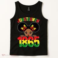 Funny Juneteenth Celebrating 1865 Cute Black African American Tank Top thumb 2