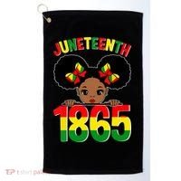 Funny Juneteenth Celebrating 1865 Cute Black African American Golf Towel thumb 0