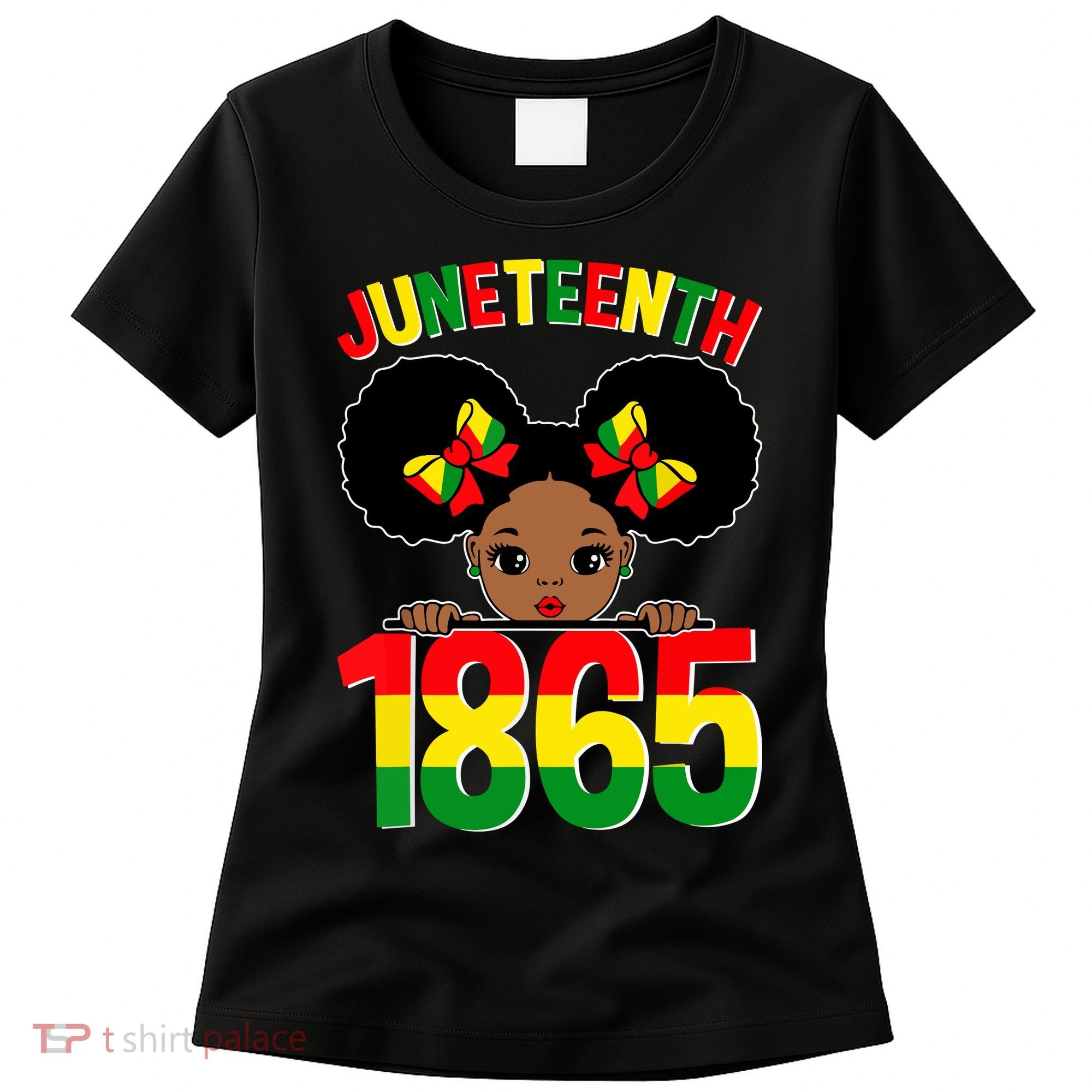 Funny Juneteenth Celebrating 1865 Cute Black African American Women's T-Shirt