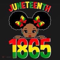 Funny Juneteenth Celebrating 1865 Cute Black African American Women's T-Shirt thumb 6