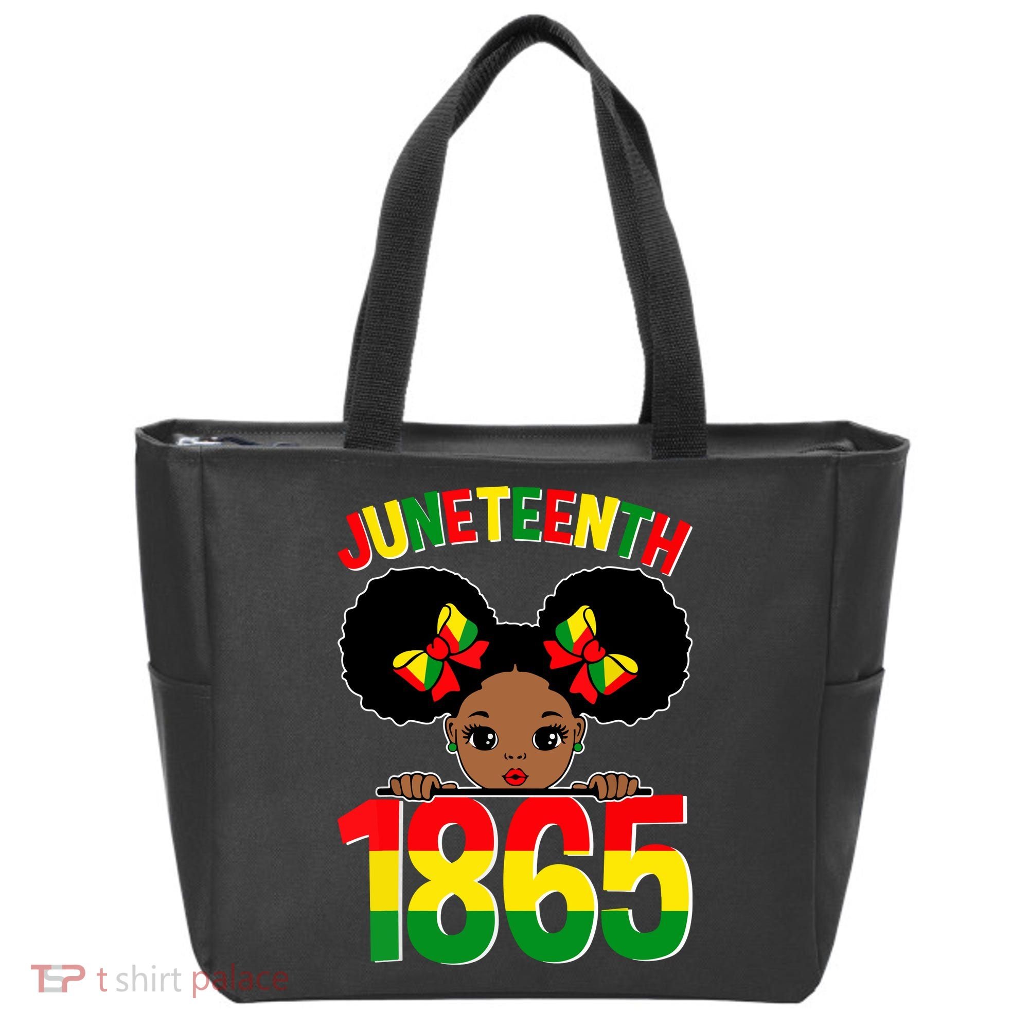 Funny Juneteenth Celebrating 1865 Cute Black African American Tote Bag