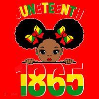 Funny Juneteenth Celebrating 1865 Cute Black African American Santa Hat thumb 1