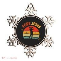 Fore Jesus Christian Golf Retro 70s Religious Golfing 's Ornament thumb 0