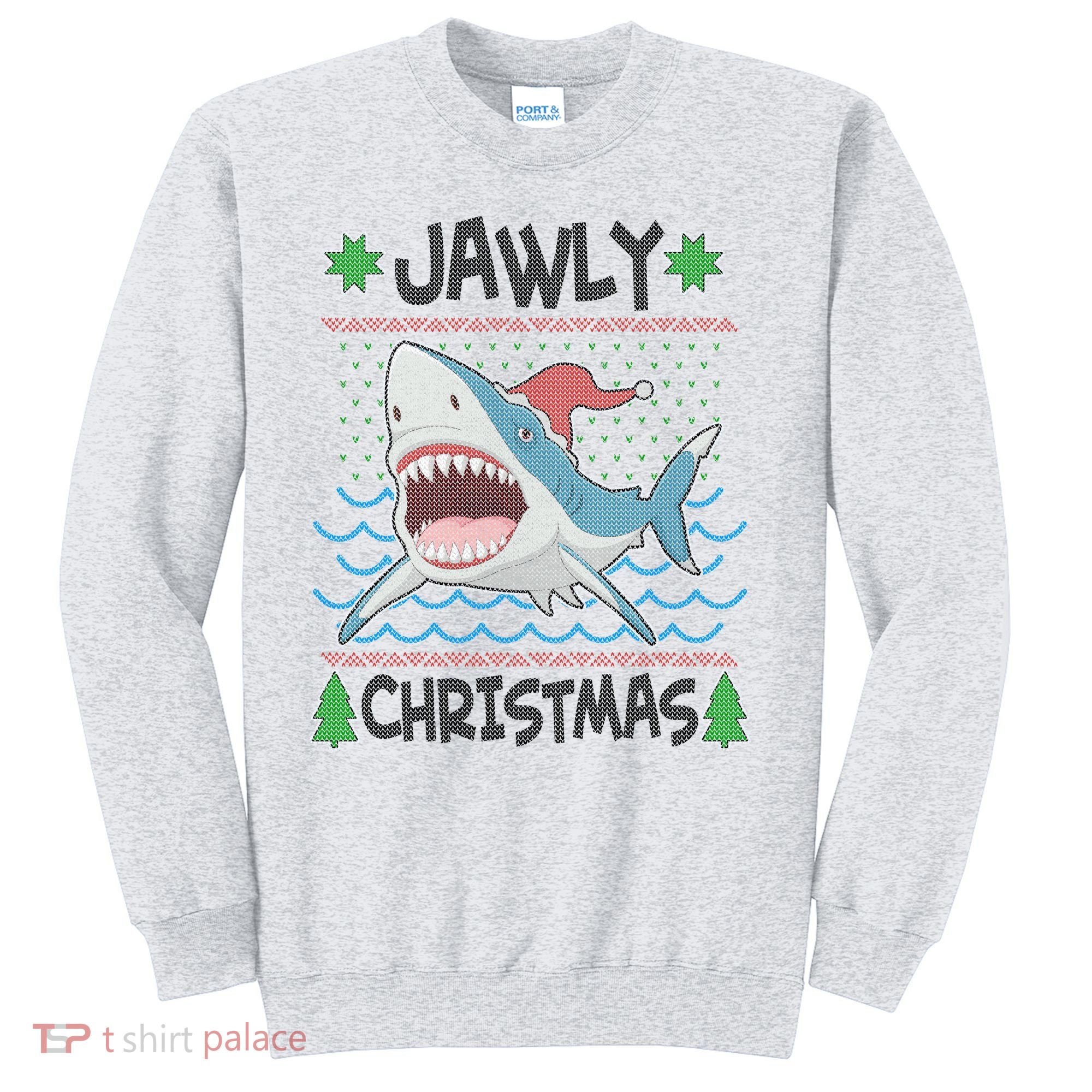 Funny Jawly Christmas Shark Ugly Christmas Sweater Sweatshirt